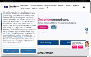 AutoNation Ford Frisco website