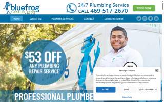 bluefrog Plumbing and Drain of North Dallas website