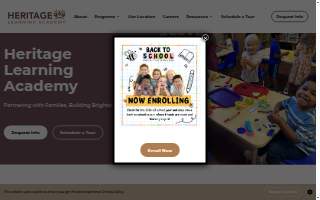 Heritage Learning Academy website