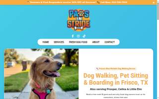 Paws in Stride website
