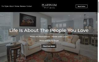 Platinum Portrait Artists website