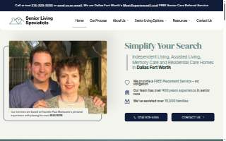 Senior Living Specialists - Frisco website