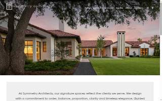 Symmetry Architects, LLC website