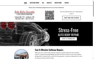 Auto Body Concepts website