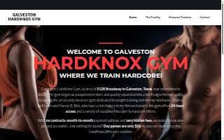 Hardknox Gym Galveston website