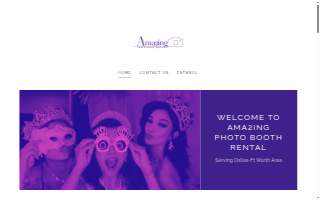 Ama2ing Photo Booth Rental website