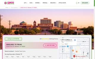 CINCO Auto Insurance of Garland website