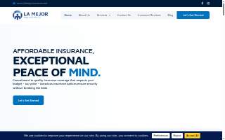 La Mejor Insurance Agency website