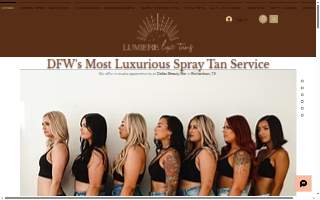Lumiere Luxe Tans website