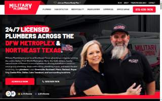 Military Plumbing website
