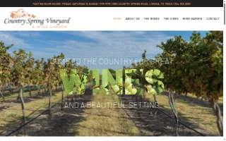 Country Spring Vineyard And Wine Garden website