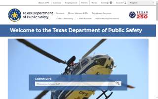 Texas Department Of Public Safety website