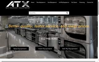 ATX Restaurant Equipment website