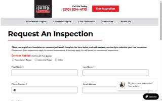 Baird Foundation Repair website
