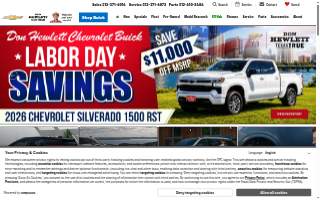 Don Hewlett Chevrolet Buick website