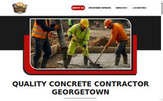 Quality Concrete Contractor Georgetown website