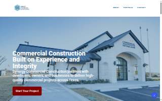 Synergy Commercial Construction website