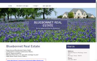 Bluebonnet Real Estate website