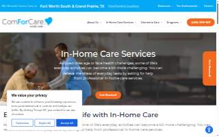 ComForCare Home Care (Fort Worth South & Grand Prairie, TX) website