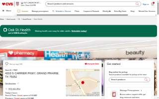 CVS Pharmacy website