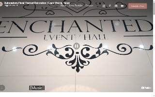 Enchanted Event Hall website