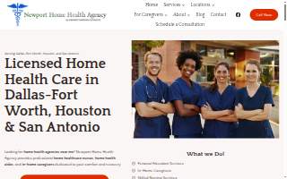 Newport Home Health Agency website
