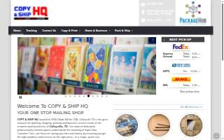 Copy & Ship HQ website