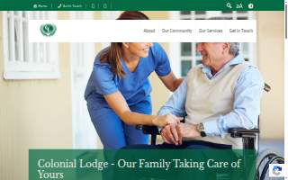 Colonial Lodge Assisted Living & Memory Care website