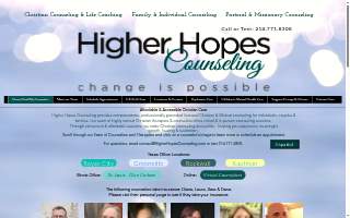 Higher Hopes Counseling - Counselors in Greenville TX - Age 6 through Adult website