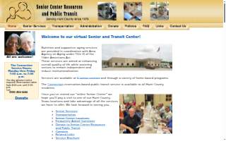 Senior Center Resources and Public Transit website