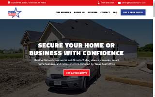 Texas Alarm Pros LLC website