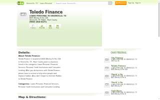 Toledo Finance website