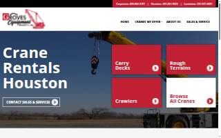 Groves Equipment Rental Co Inc website