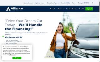 ALLIANCE Credit Union website