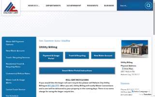 Haltom City Utility Billing website