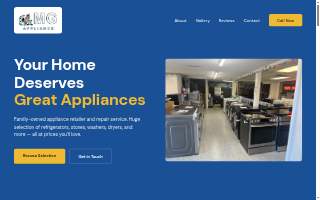 MG Appliance website