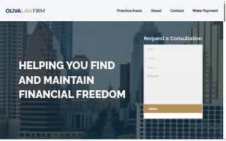 Oliva Law Bankruptcy of Harlingen website