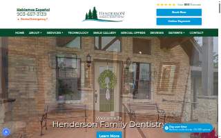 Henderson Family Dentistry website
