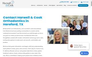 Harwell and Cook Orthodontics website