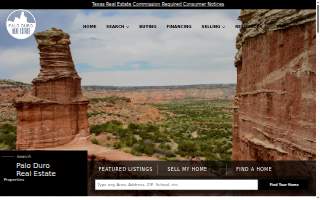 Palo Duro Real Estate of Hereford website
