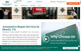 Christian Brothers Automotive Woodway of Hewitt website