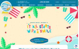 Hewitt Kids Dental website