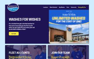 WhiteWater Express Car Wash of Hewitt website