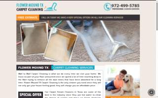 Flower Mound TX Carpet Cleaning website