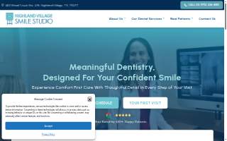 Highland Village Smile Studio website