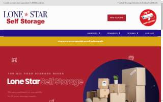 Lone Star Self-Storage website