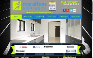 Marathon Appliance Repair website