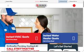 Strittmatter Air Conditioning, Heating & Plumbing website