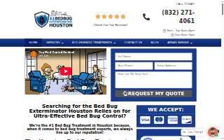 A1 Bed Bug Exterminator website