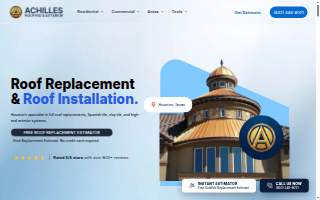 Achilles Roofing & Exterior website